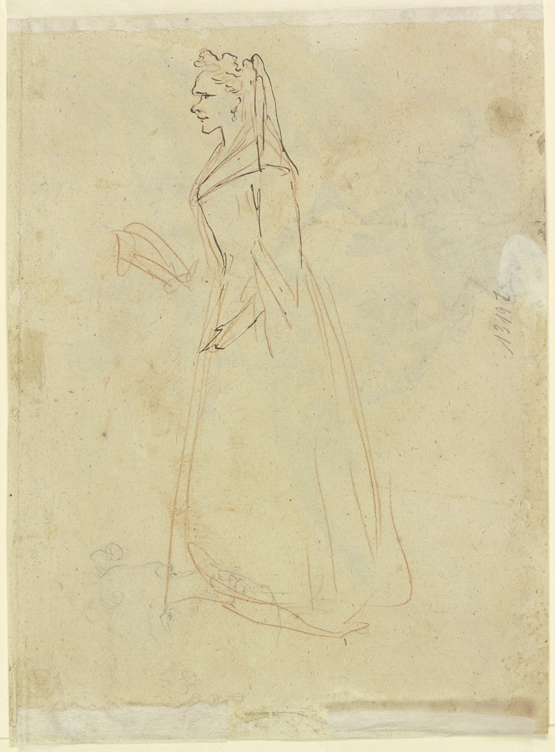 Gaspare Diziani - Young woman, female head