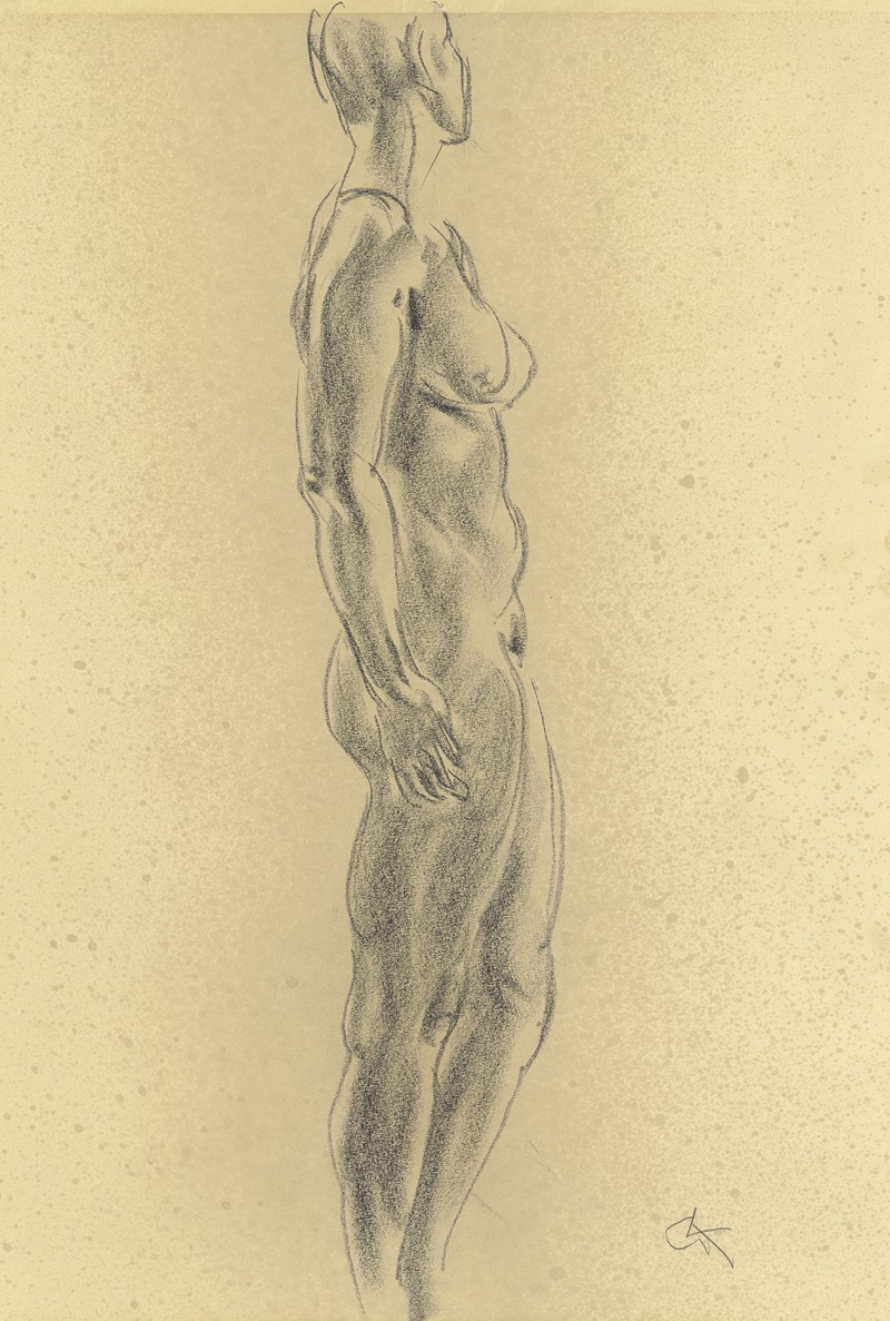 Georg Kolbe - Standing female nude