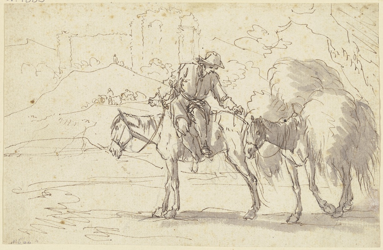 Georg Philipp Rugendas the Elder - A farmer on a horse
