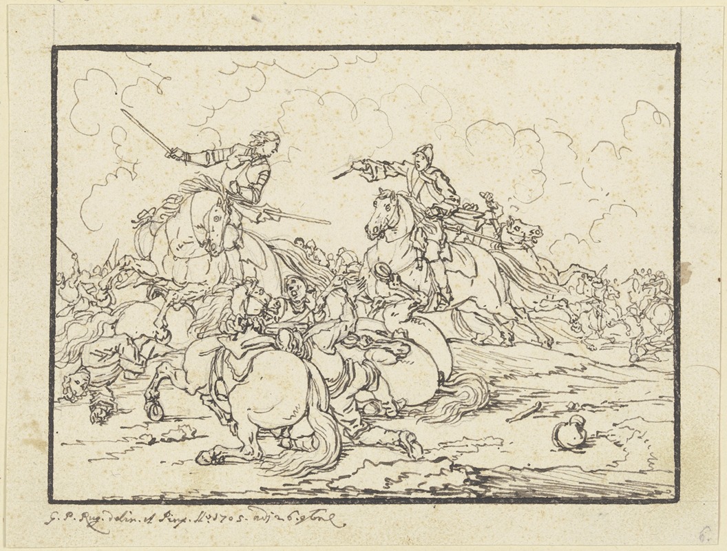 Georg Philipp Rugendas the Elder - Equestrian combat