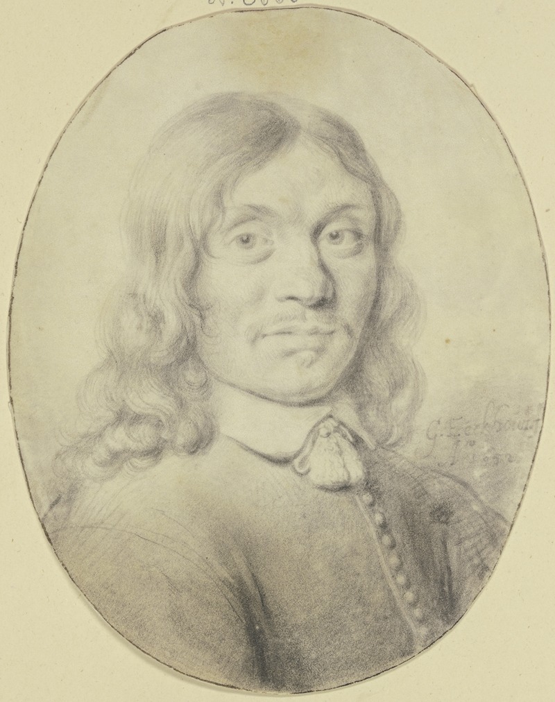 Gerbrand van den Eeckhout - Ein Mann mit langem Haar und schwachem Barte, nach rechts gewendet