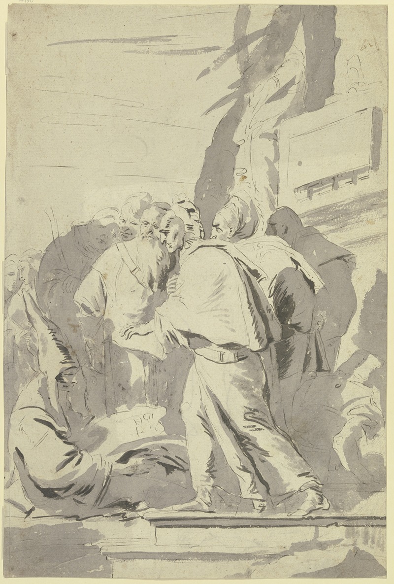 Giovanni Battista Tiepolo - Gruppe von Mönchen und Magiern