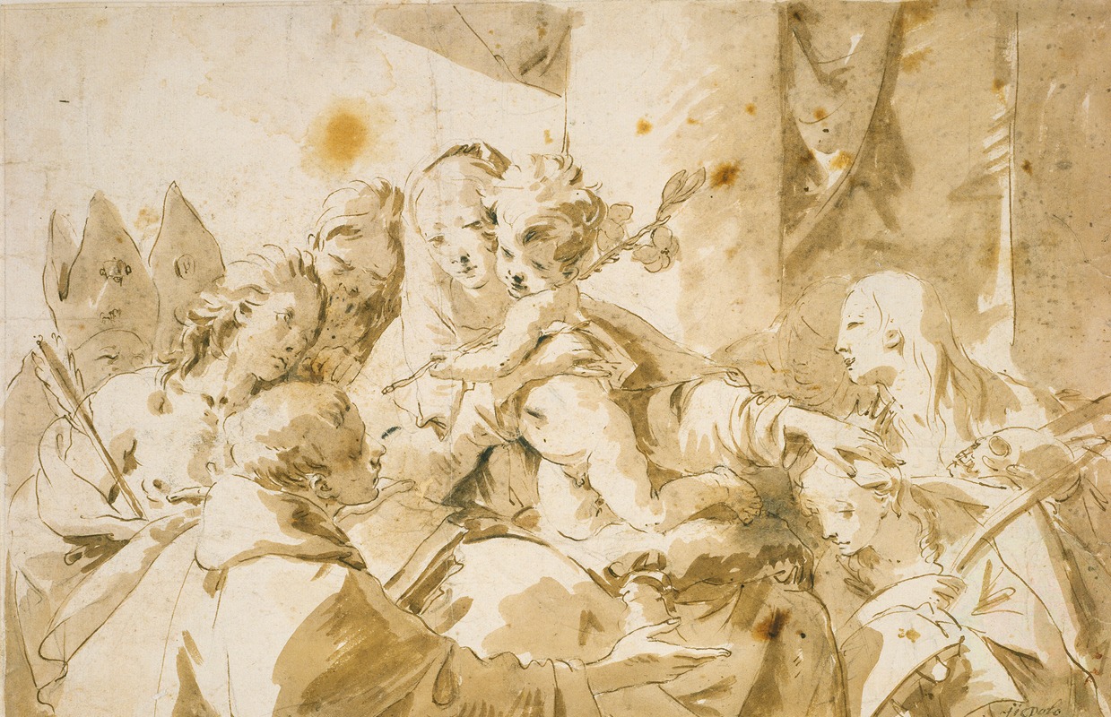 Giovanni Battista Tiepolo - Madonna with Child and Saints