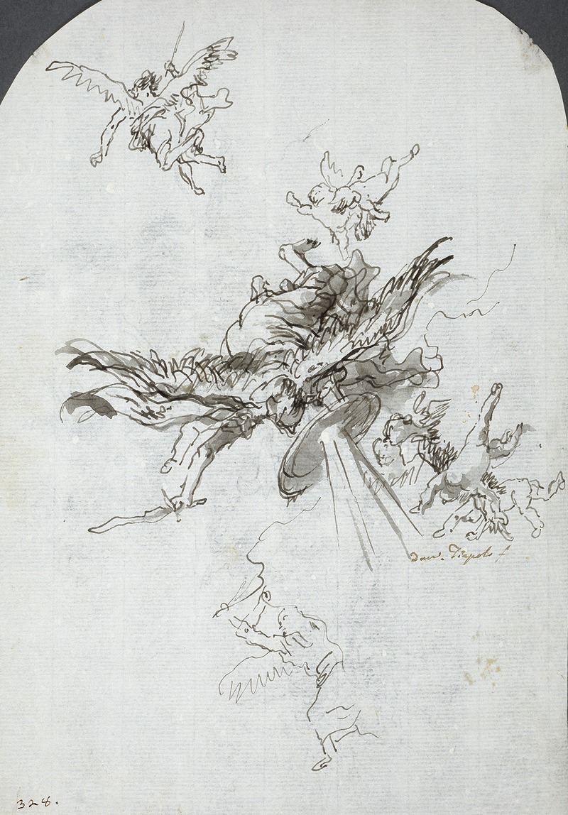 Giovanni Domenico Tiepolo - Archangel Michael