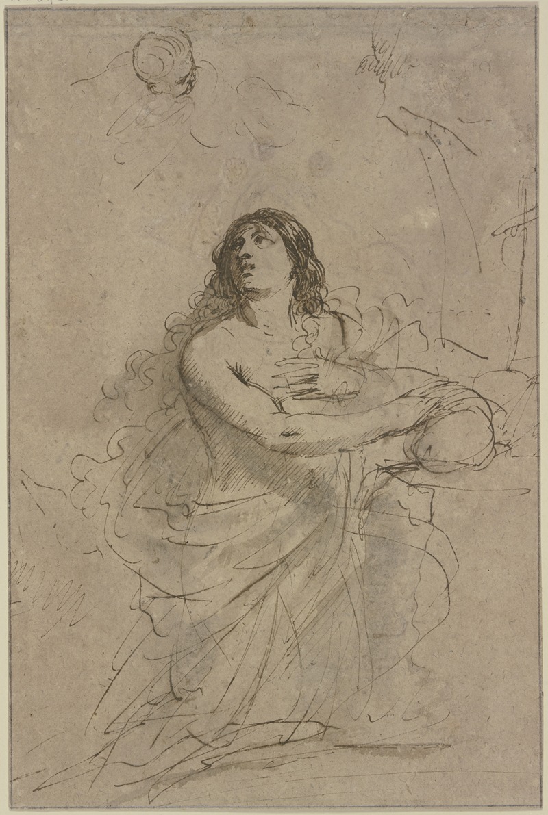 Guercino - Atoning Magdalene