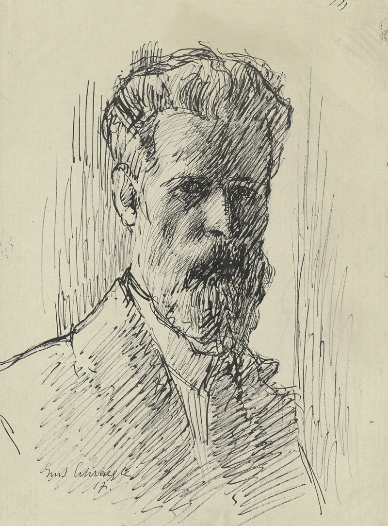 Gustav Schraegle - Self-portrait
