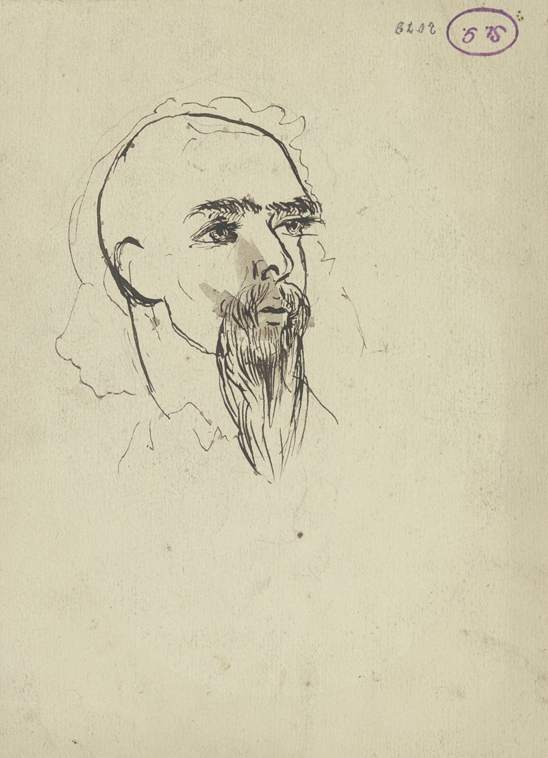 Hans Thoma - Bearded head