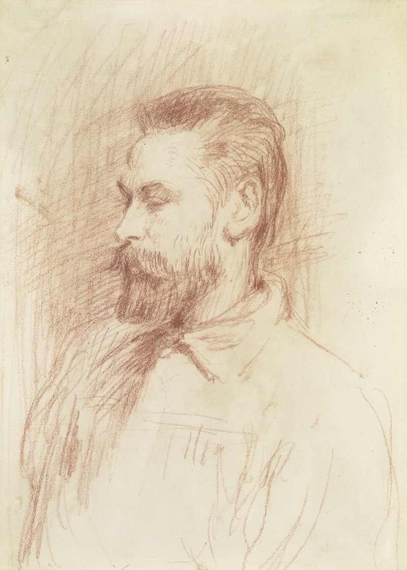 Hans Von Marées - Portrait of Peter Bruckmann