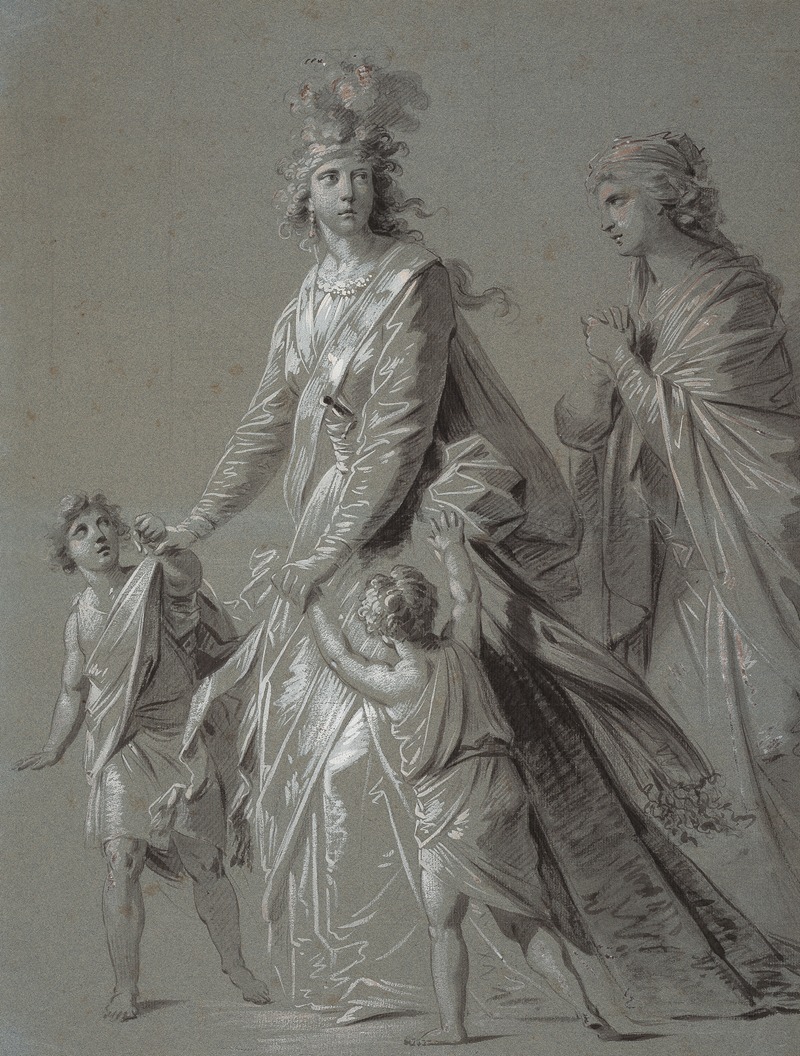 Heinrich Friedrich Füger - Josepha Hortensia Füger mit ihren Kindern als Medea