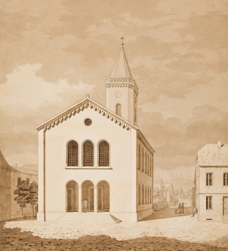 Heinrich Hübsch - Entwurf zu einer Kirche für die Gemeinde Friedrichsdorf