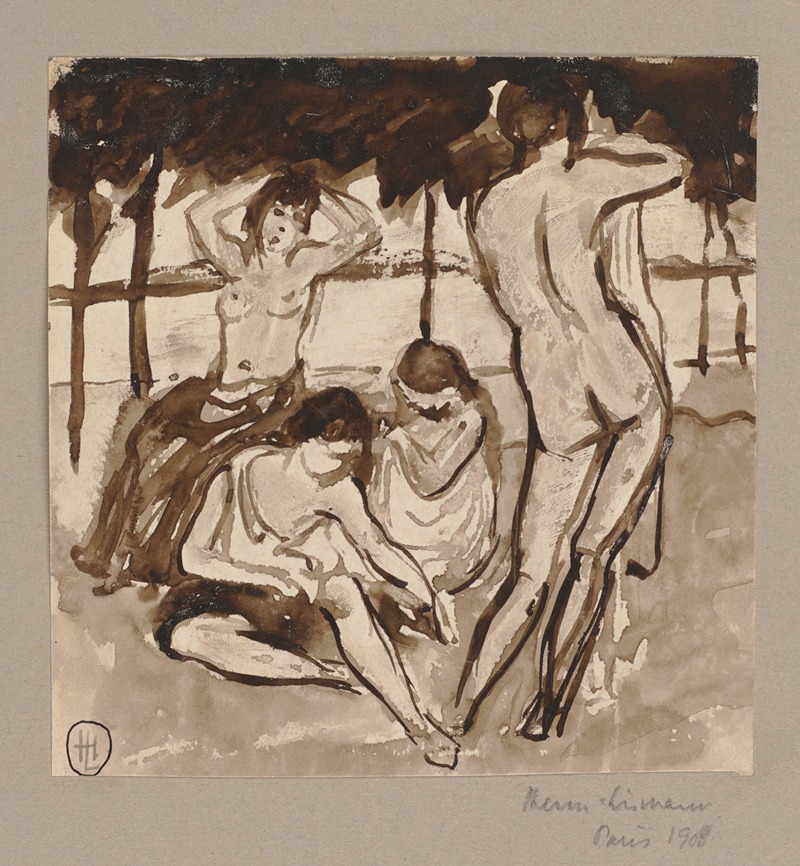 Hermann Lismann - Four nudes