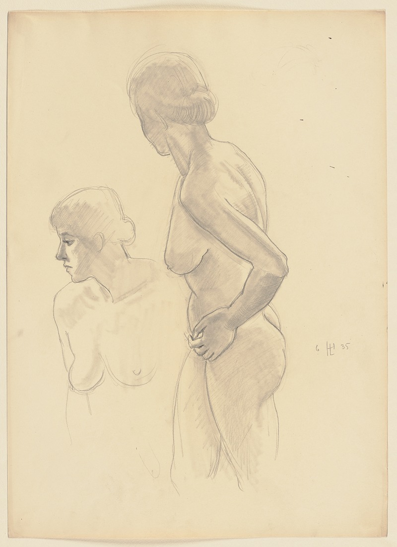 Hermann Lismann - Two female nudes