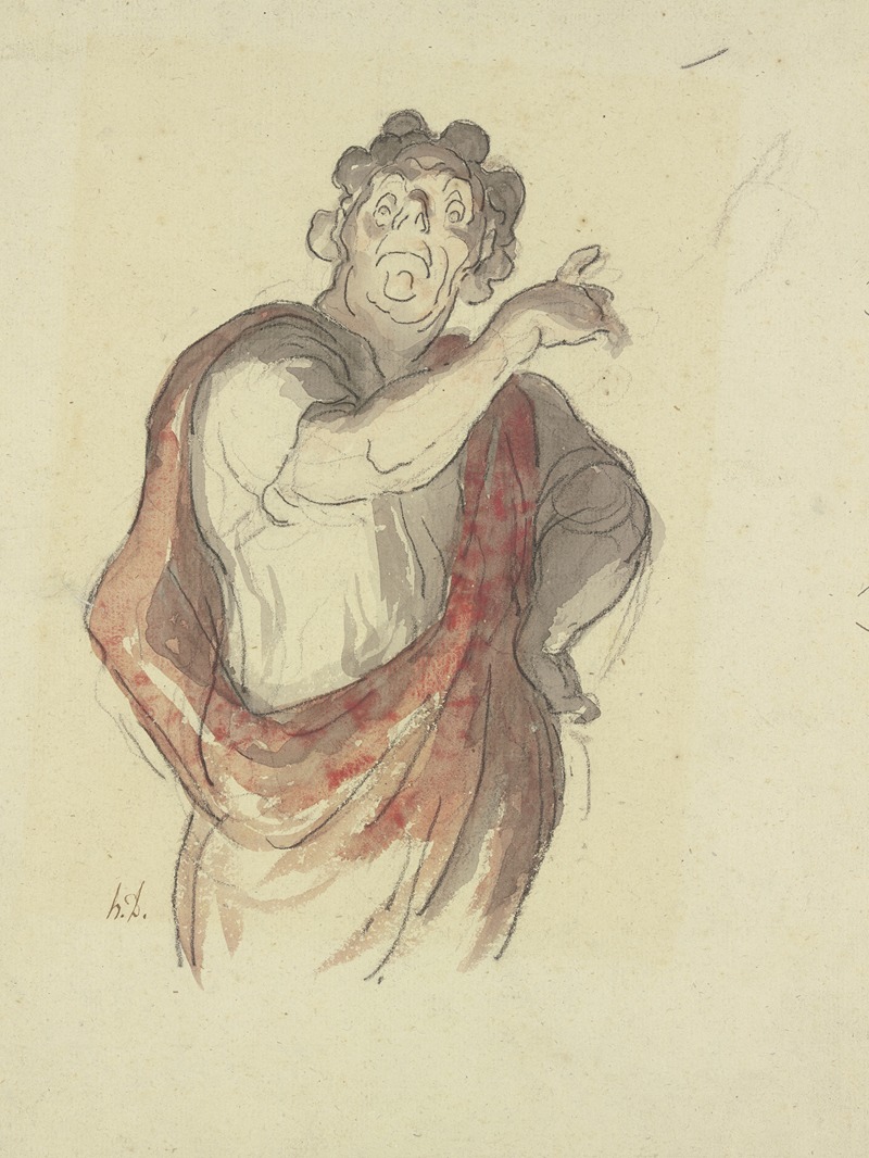 Honoré Daumier - The tragedy