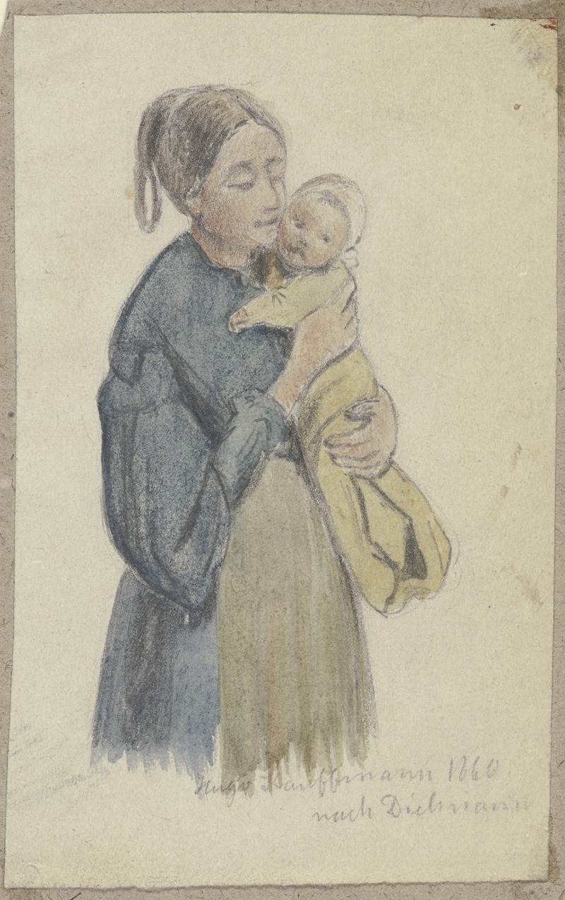 Hugo Kauffmann - Frau mit Kind auf dem Arm