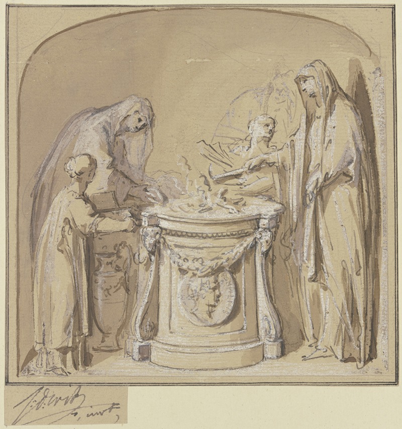 Jacob de Wit - Sacrificing vestal virgins