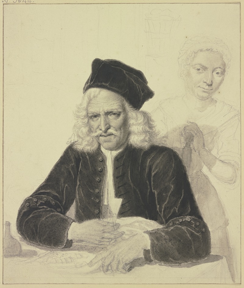 Jacob Folkema - Porträt des Jacob van Hoorn und seiner Frau Jacoba Selstede