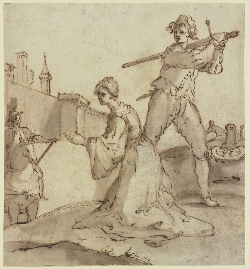 Jacopo da Empoli - Enthauptung der Heiligen Katharina