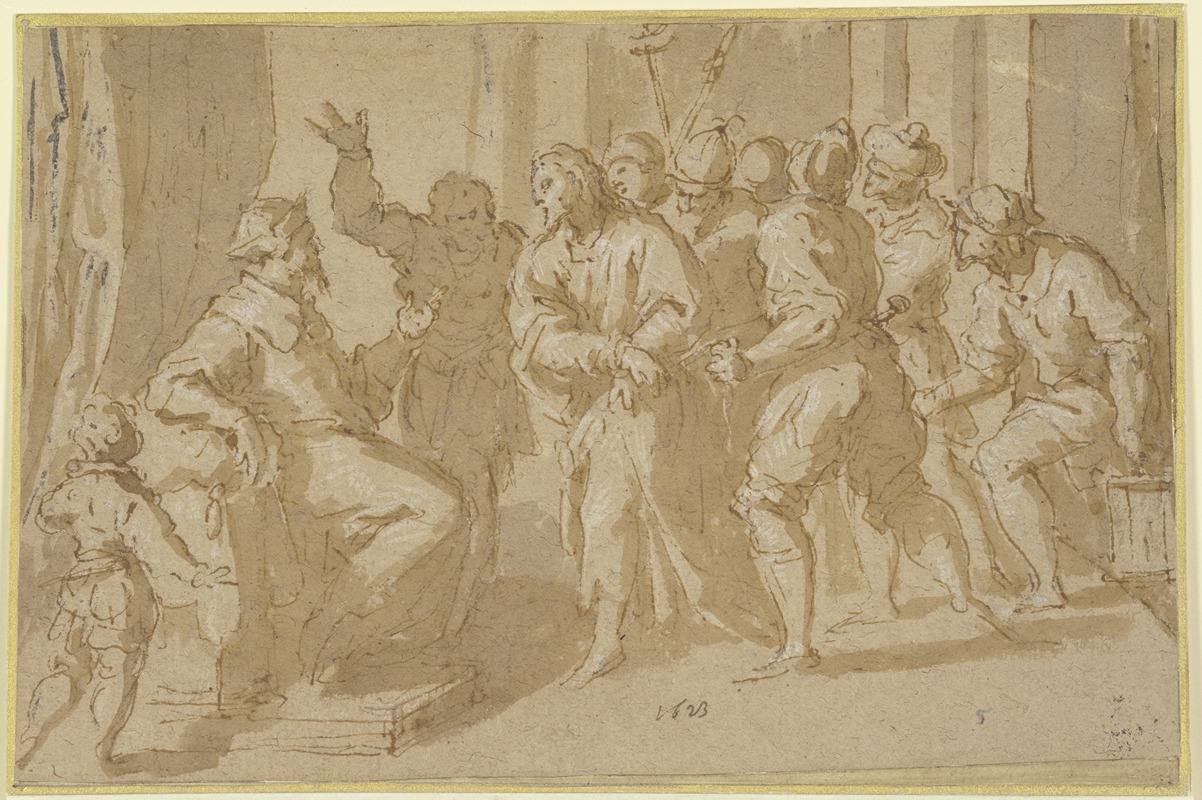 Jacopo Palma il Giovane - Christ before Caiaphas