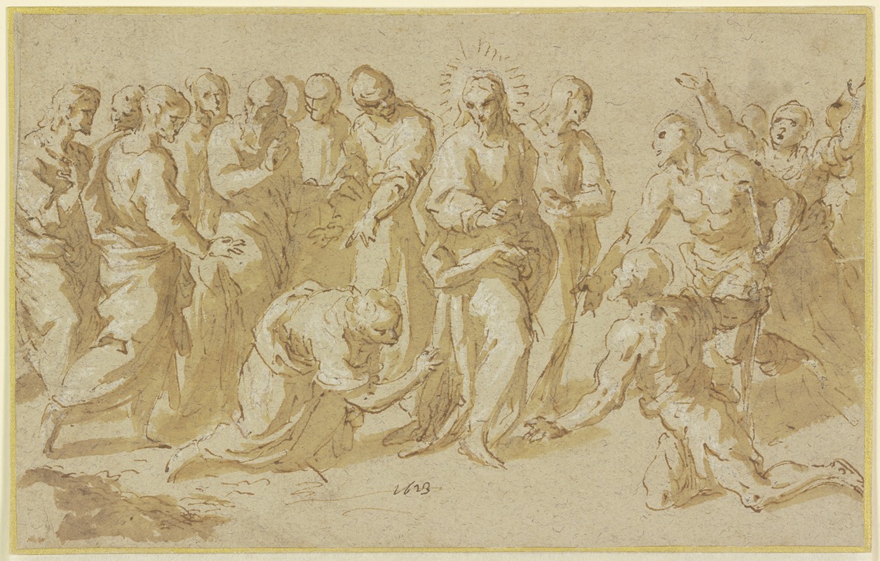 Jacopo Palma il Giovane - Christus und die Ehebrecherin