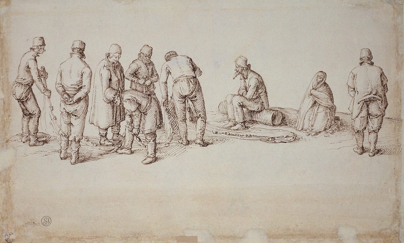 Jacob de Gheyn II - A group of fishermen