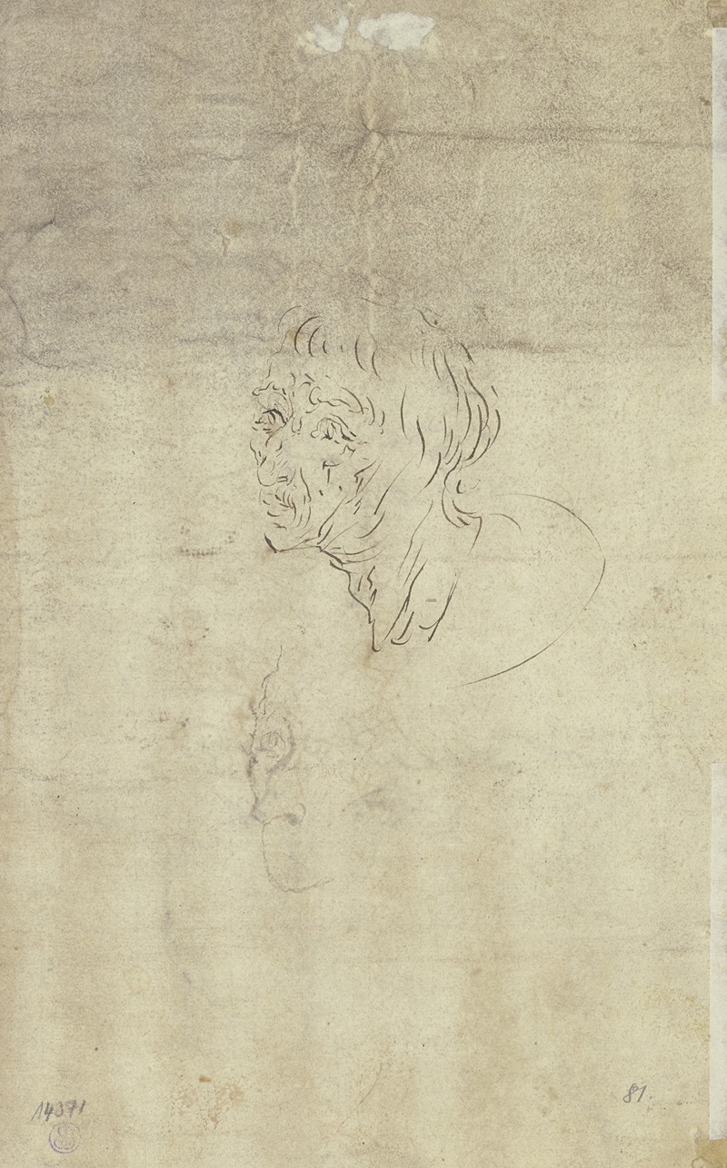 Jacob de Gheyn II - Zwei Skizzen des Kopfes eines alten Mannes
