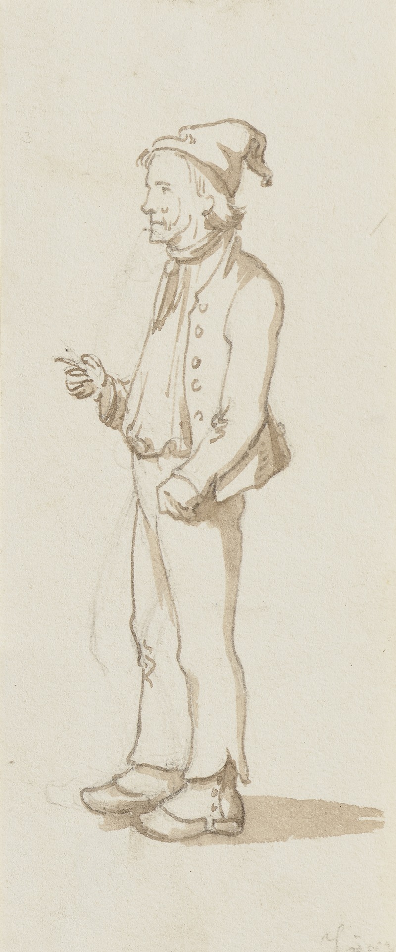 Jakob Fürchtegott Dielmann - Farmer with a pointed hat