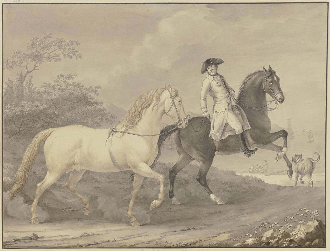 Johann Georg Pforr - Danish horses