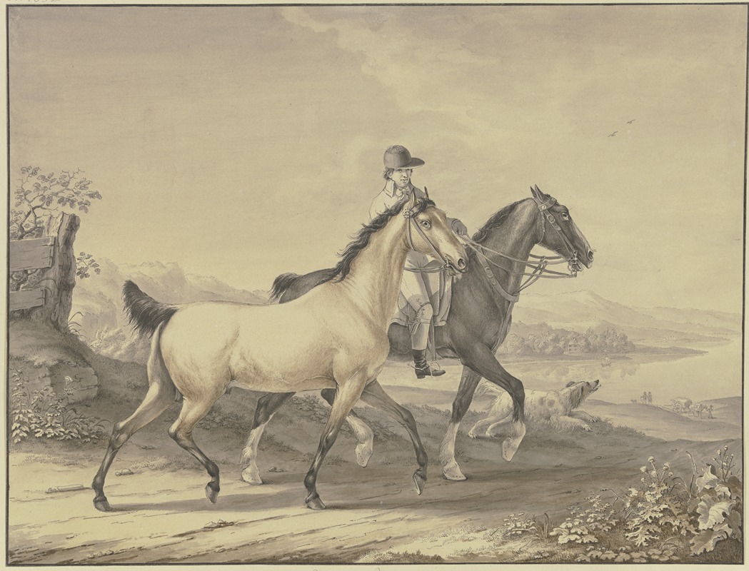 Johann Georg Pforr - English horses