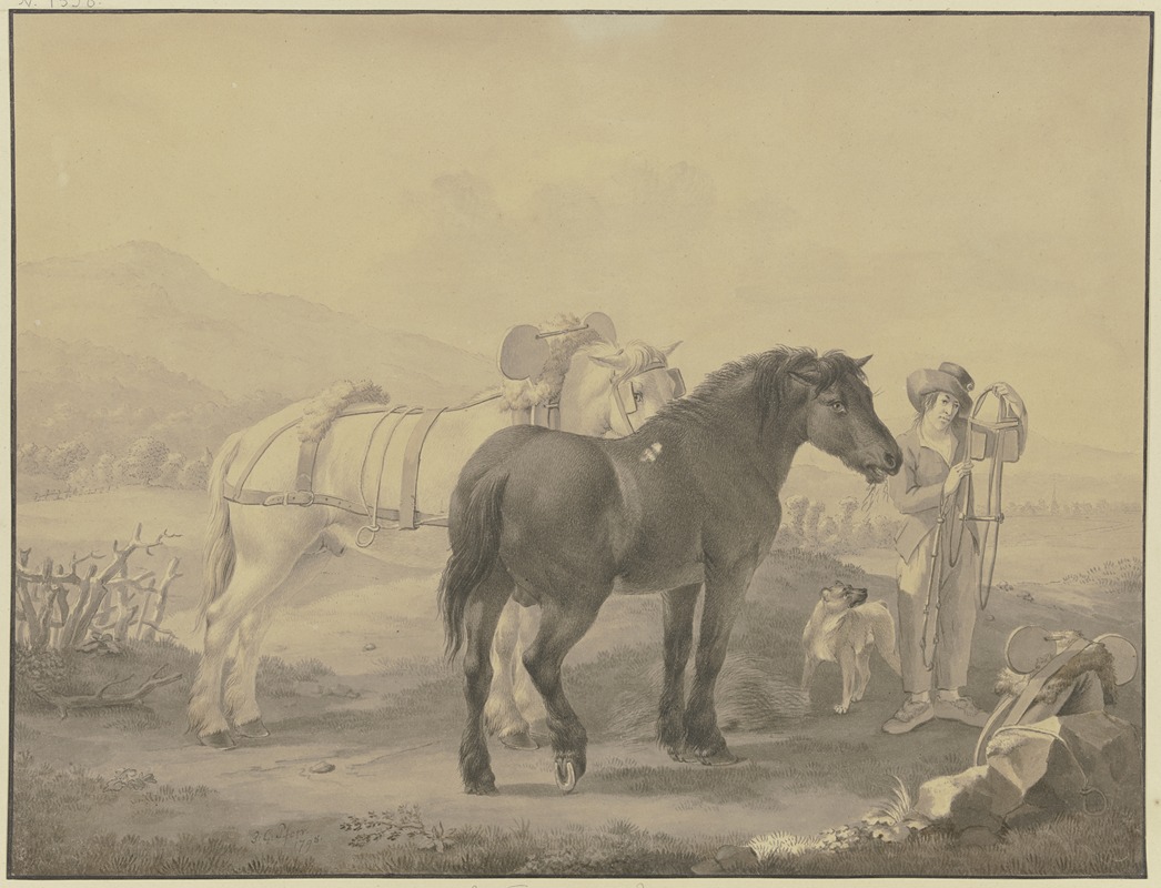 Johann Georg Pforr - French horses