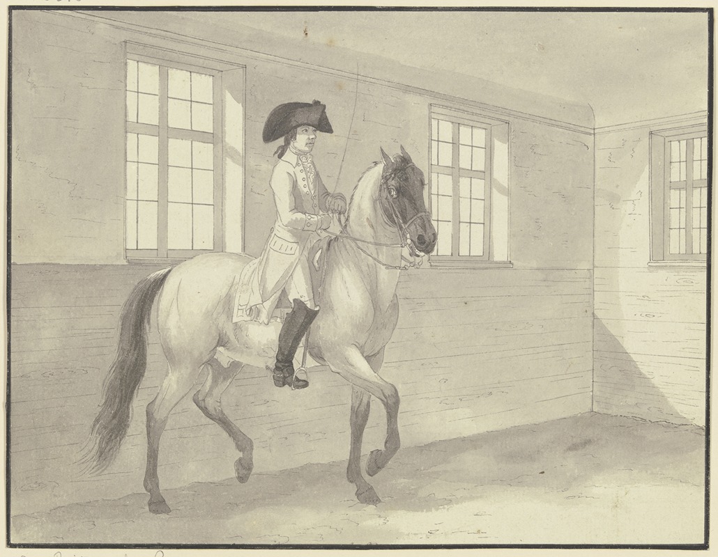 Johann Georg Pforr - Reiter in einer Reitschule