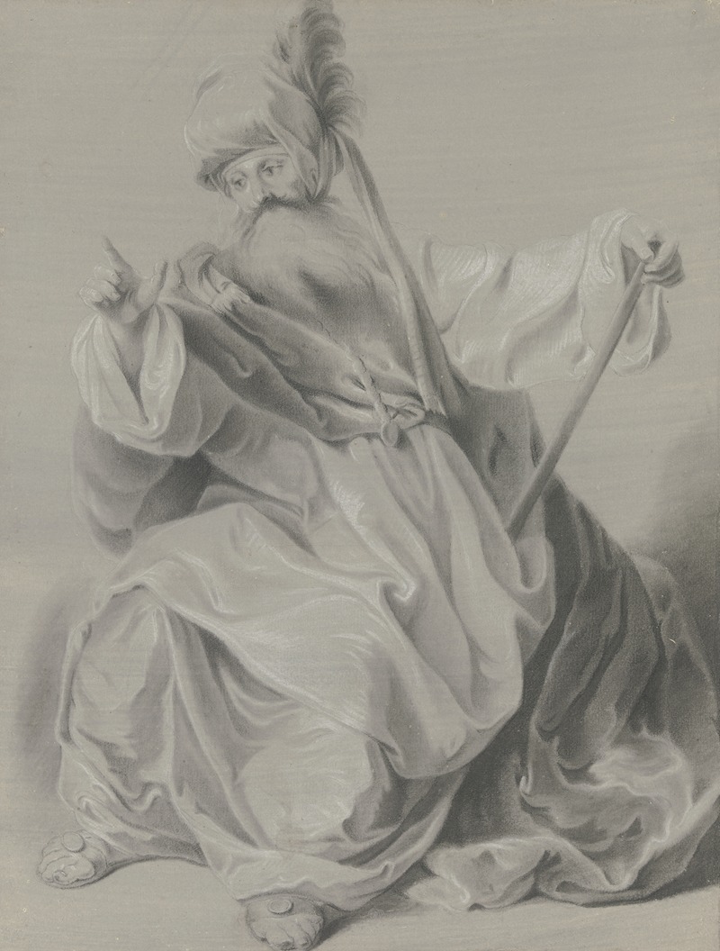 Johann Georg Trautmann - Gewandfigur mit einem Turban