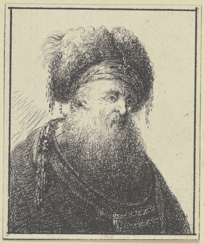 Johann Georg Trautmann - Kopf eines Orientalen nach rechts