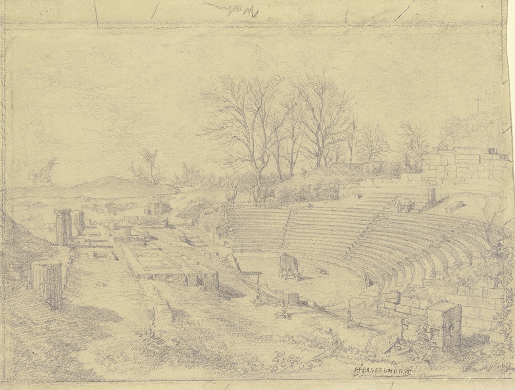 Johann Heinrich Hasselhorst - Amphitheater in Pompeii