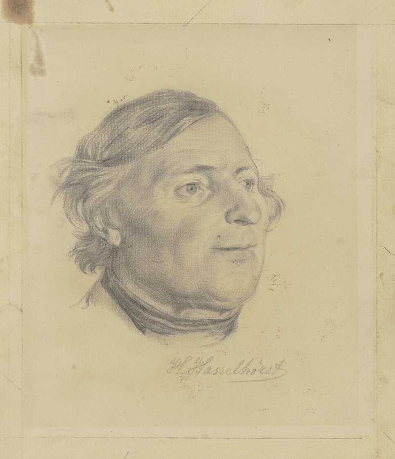 Johann Heinrich Hasselhorst - Head of an elderly gentleman