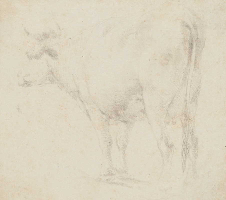 Johann Heinrich Roos - Standing cow to the left