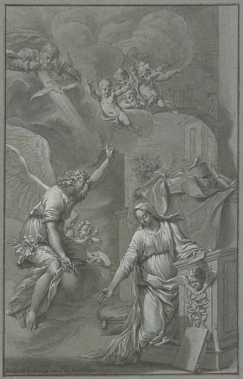 Johann Jakob von Sandrart - The Annunciation