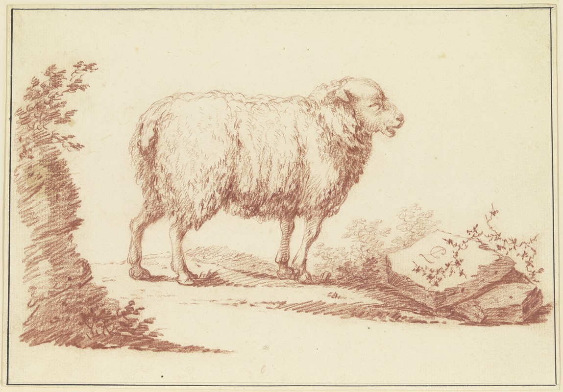 Johann Ludwig von Pfeiff - A sheep to the right