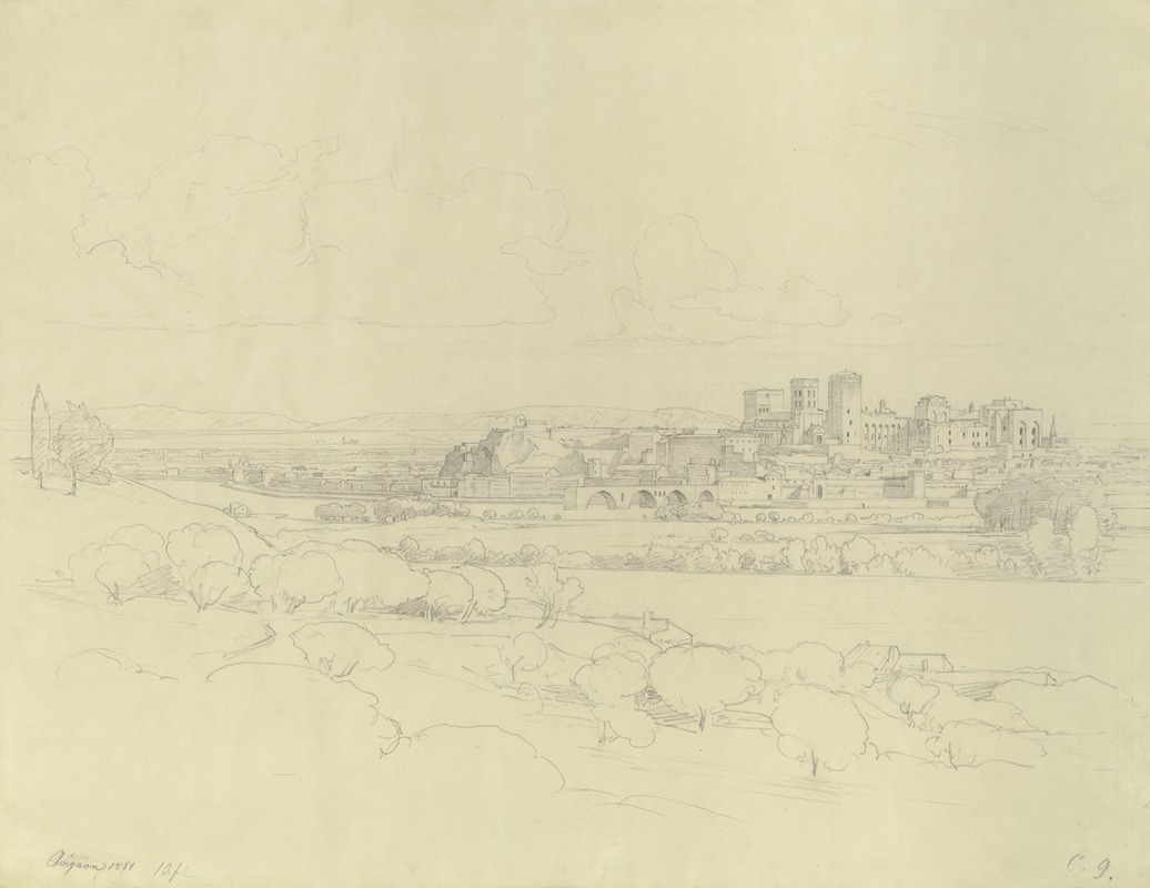 Johann Wilhelm Schirmer - View from Avignon