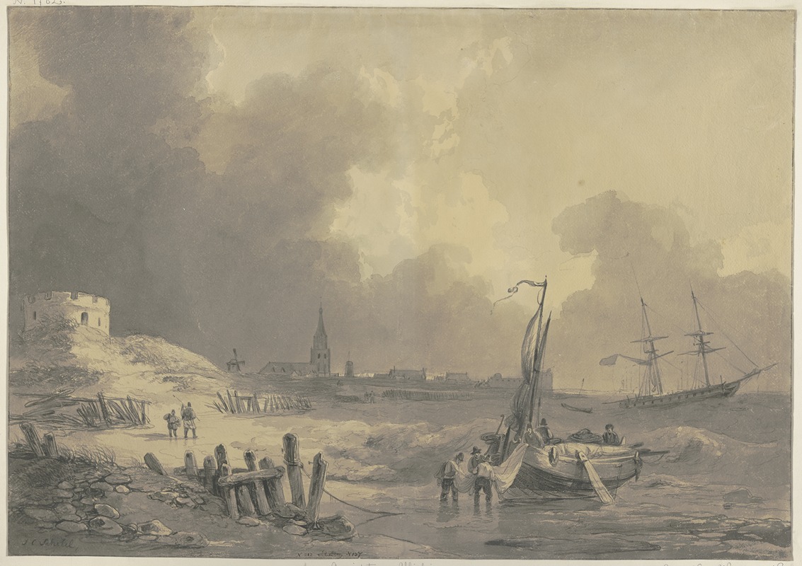 Johannes Christiaan Schotel - View of Vlissingen