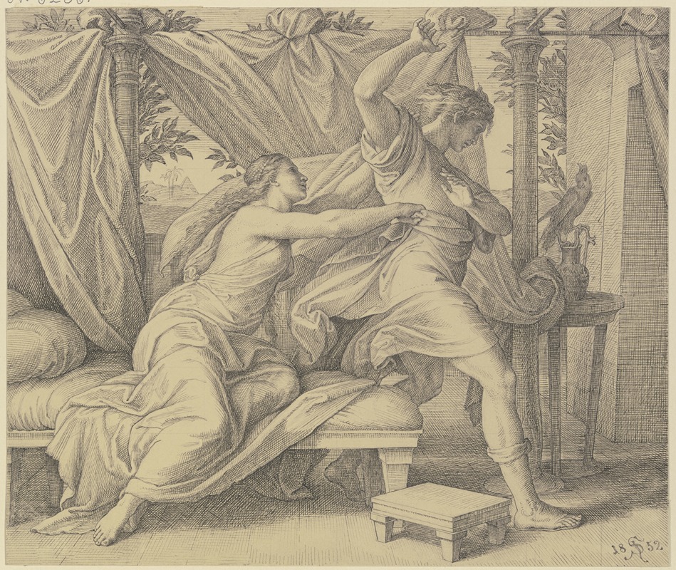 Julius Schnorr Von Carolsfeld - Josephs Keuschheit und der Potiphar Untreue