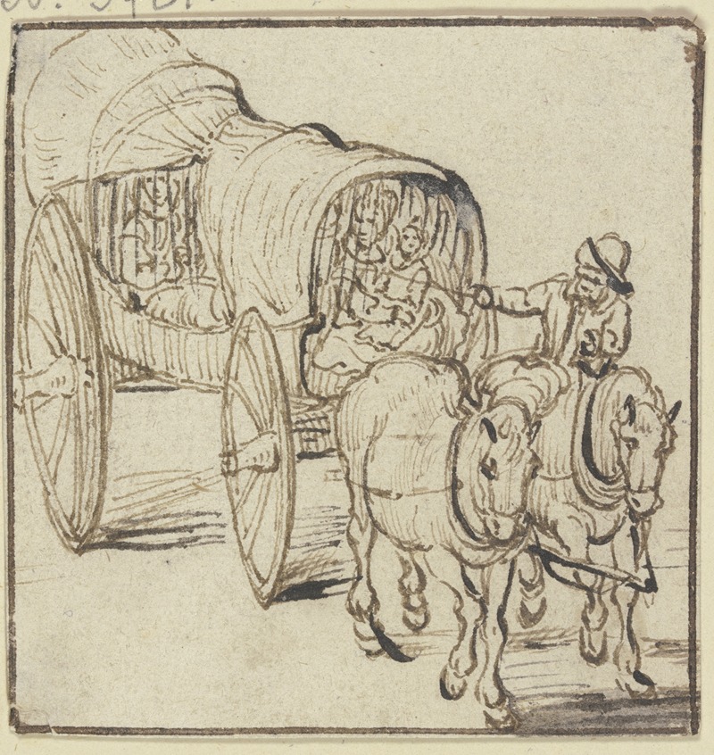 Jan Brueghel The Elder - Covered cart