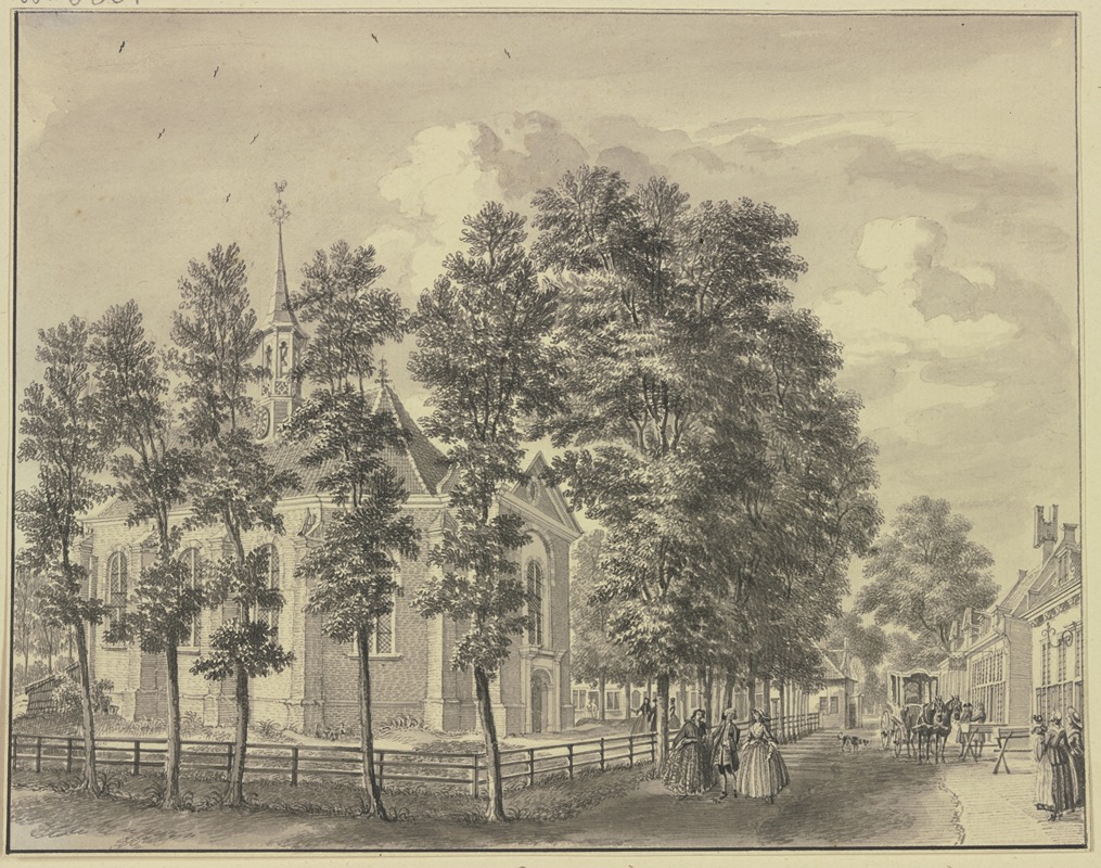 Jan de Beijer - View of the Church of Bloemendaal near Haarlem