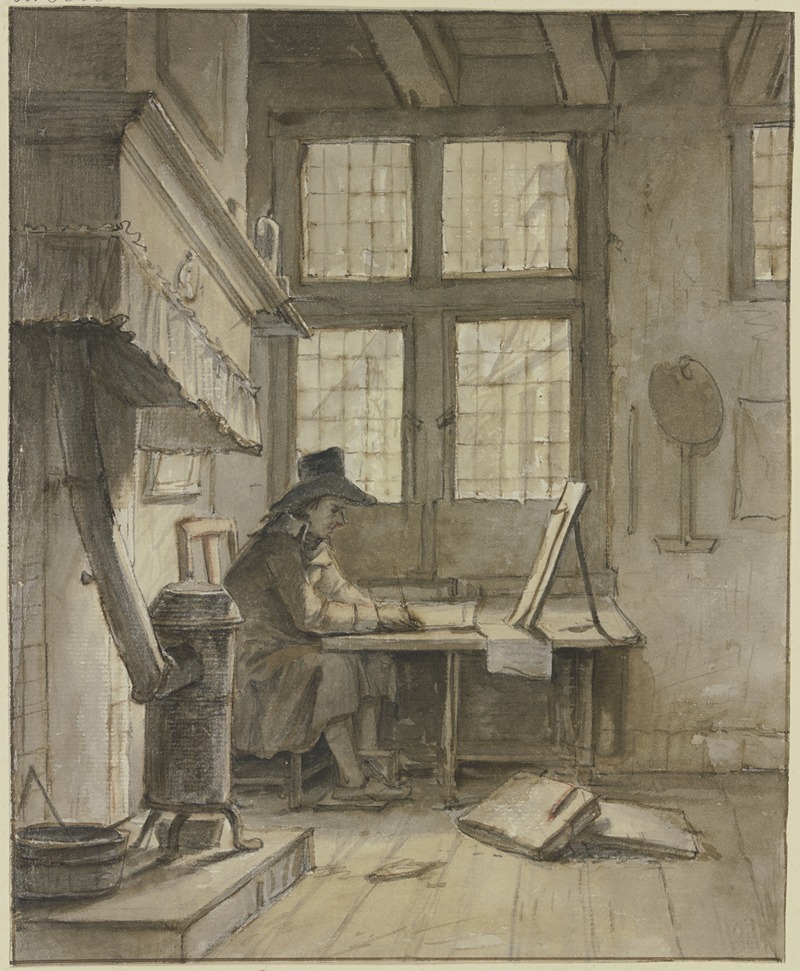 Jan Hulswit - Ein Maler in seinem Atelier (Selbstbildnis)