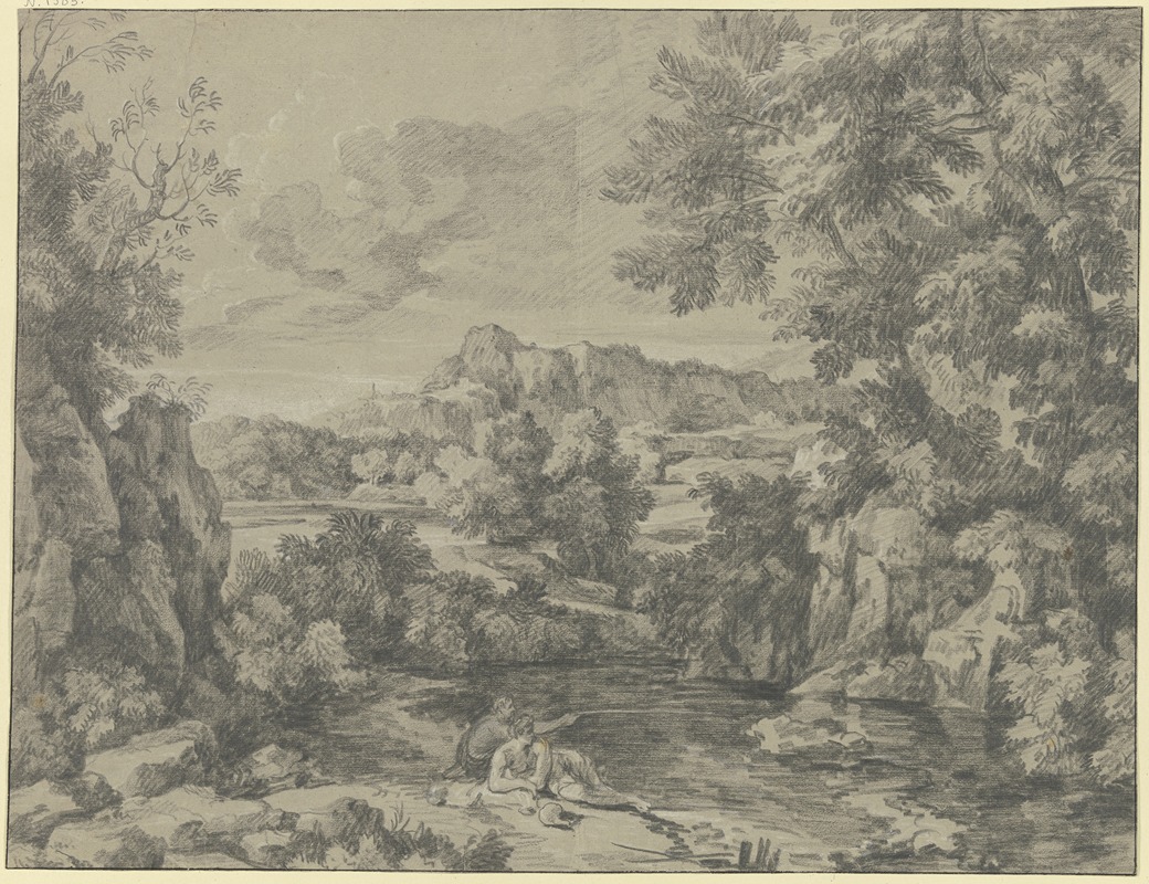 Jan Joost van Cossiau - Klassische Landschaft in der Manier des Gaspar Dughet-Poussin