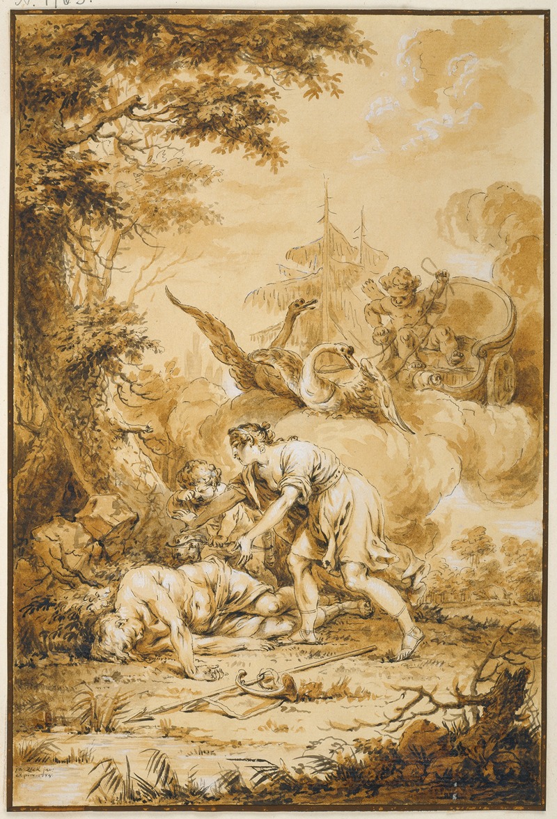Januarius Zick - Venus and Adonis