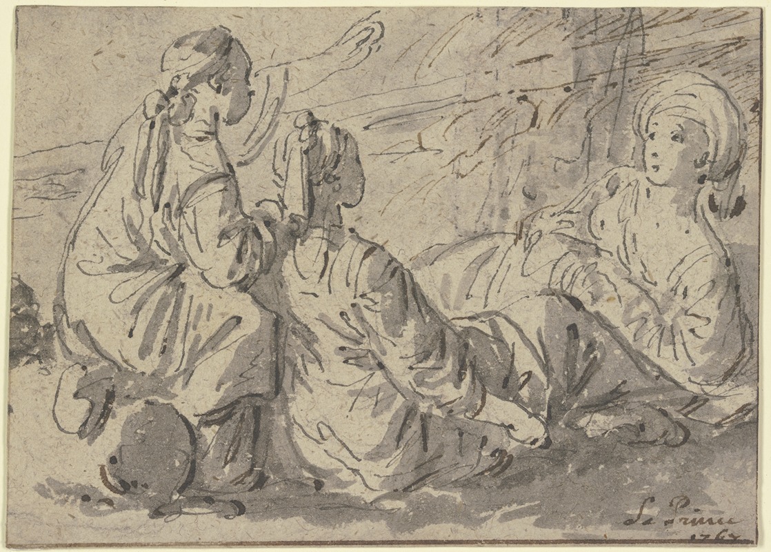 Jean-Baptiste Le Prince - Encamped Oriental women
