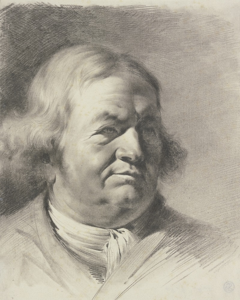Jean-Jacques de Boissieu - Portrait of Jean-Baptiste de Boissieu with a Necktie
