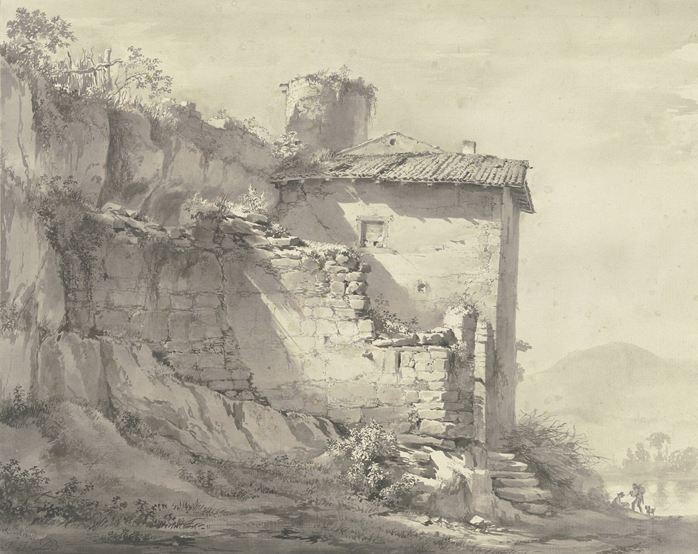 Jean-Jacques de Boissieu - Ruins in Dargoire