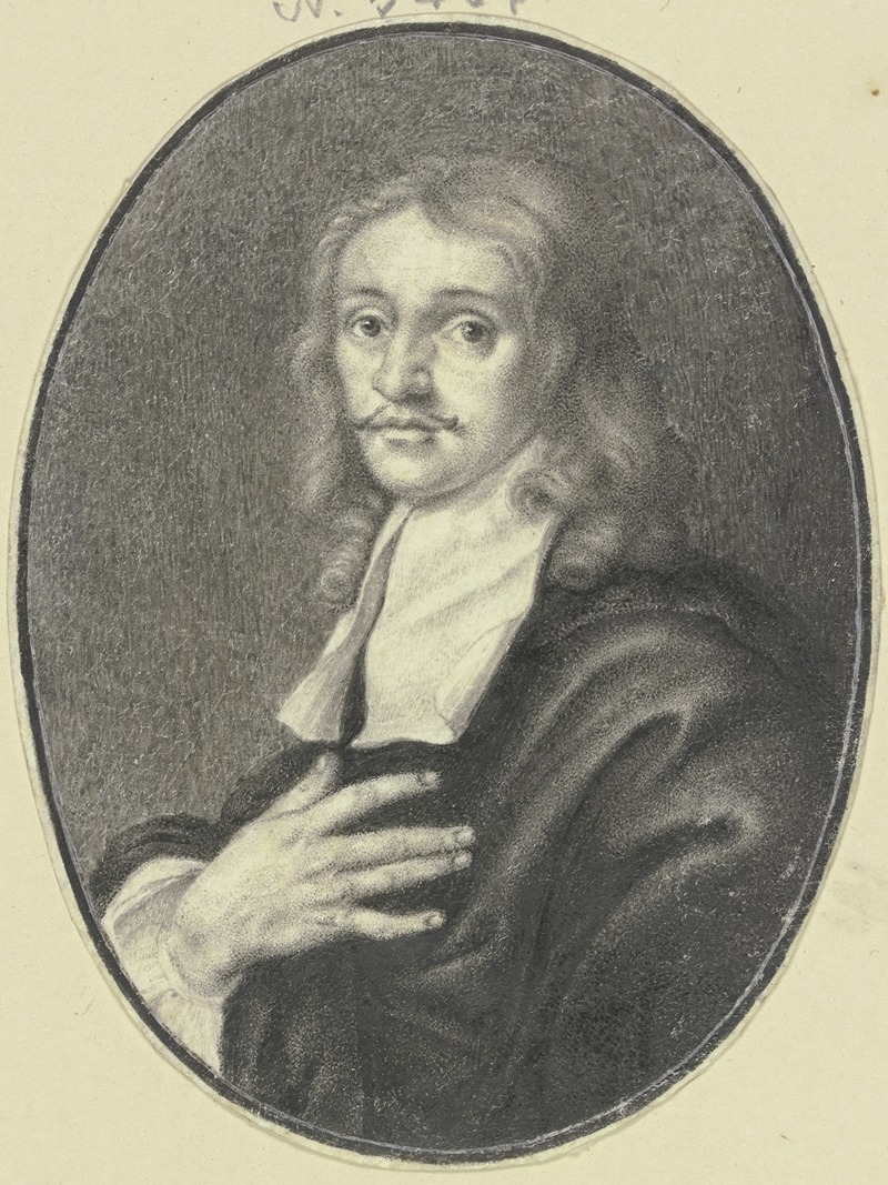 Joachim Von Sandrart - Bildnis des Bildhauers Melchior Barthel im Oval