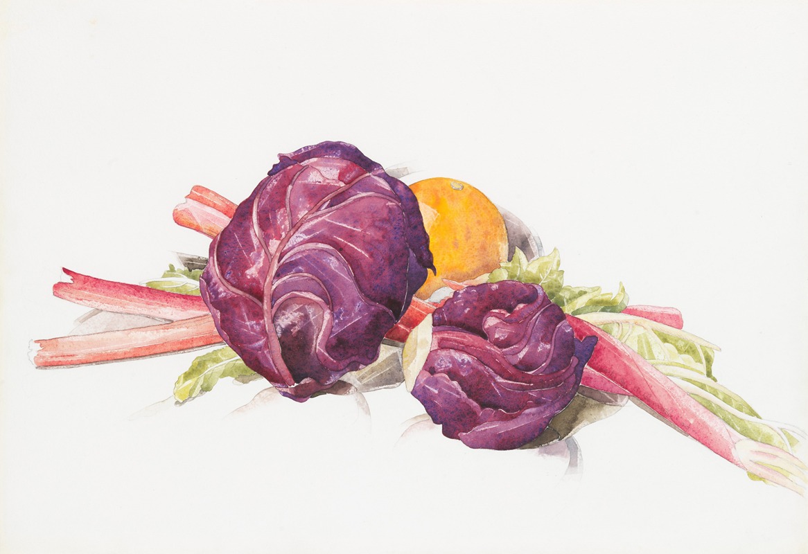 Charles Demuth - Red Cabbages, Rhubarb and Orange